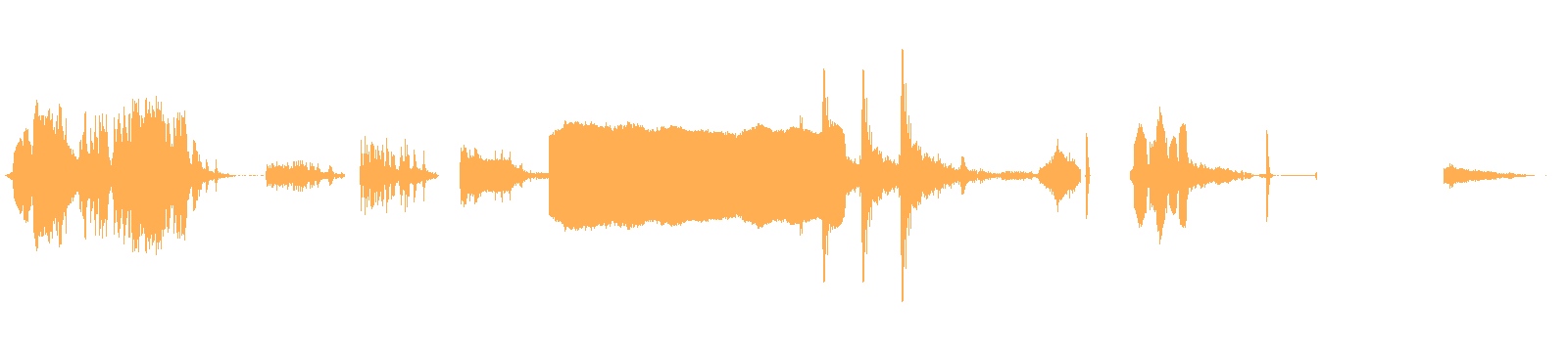 Waveform of the Bye Bye Bloat sound mix.